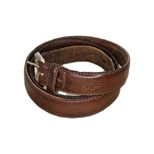 FRYE Belt. Size 38. Brown Leather. Significant Signs Of Wear.